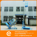 Aluminium single person hydraulic warehouse lift platform